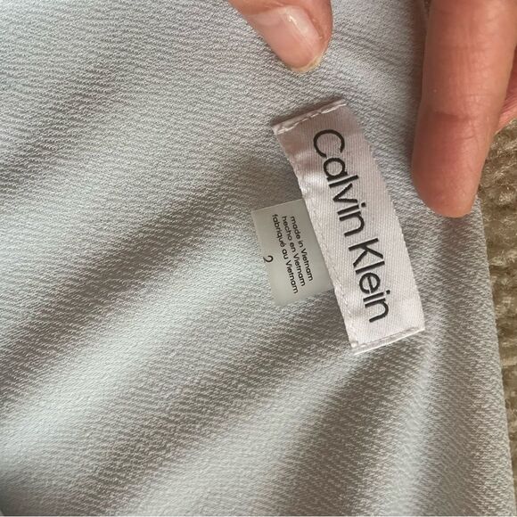 Calvin Klein Women's Dolman Sleeve Cinched Waist Solid Sheath Dress Size 2 - Picture 6 of 11